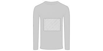 T-shirt adulte à manches longues coton Iconit - Marquage Recto