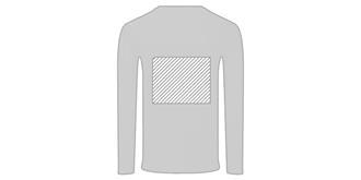 T-shirt adulte à manches longues coton Iconit - Marquage Verso