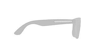 Lunettes de soleil en plastique PC Suinasy - Marquage branche droite
