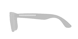 Lunettes de soleil en plastique PC Suinasy - Marquage branche gauche