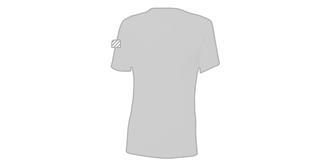 T-shirt élégant avec design féminin en coton Kreys - Marquage manche droite