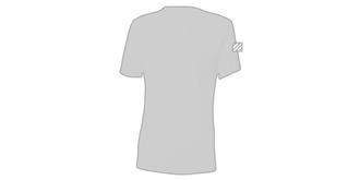 T-shirt élégant avec design féminin en coton Kreys - Marquage manche gauche