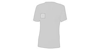 T-shirt élégant avec design féminin en coton Kreys - Marquage poitrine droite