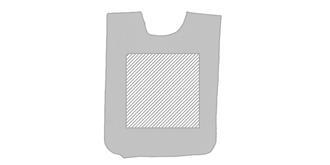 Chasuble sportive doux en polyester Spoties - Marquage Recto