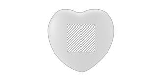 Balle anti-stress cœur Tender - Marquage Verso