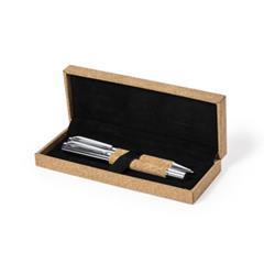 OBG PUB - Set stylo à bille et roller en liège Odegro