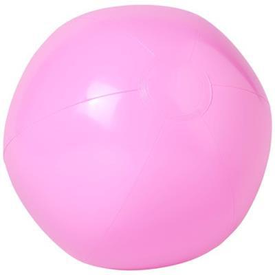 Ballon de plage unicolore en plastique PVC Bahmar Rose