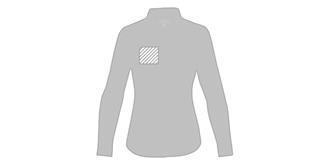 Chemise manches longues pour femme en coton Giost - Marquage poitrine droite