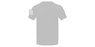 T-shirt manches courtes pour homme polyester Krat - Marquage manche droite