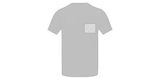 T-shirt manches courtes pour homme polyester Krat - Marquage poitrine gauche