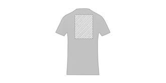 T-shirt manches courtes col V femme Sumita - Marquage Verso