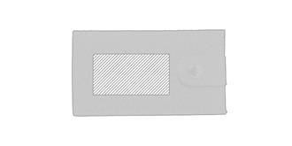 Set manicure de 6 pièces en liège naturel Tris - Marquage Recto