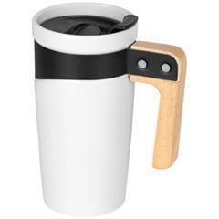 Mug en céramique avec poignée en bois Grouta