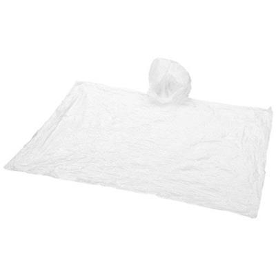 OBG.PUB - Poncho à capuche pliable avec porte-clés Xianas Blanc Poncho à capuche pliable avec porte-clés Xianas Blanc