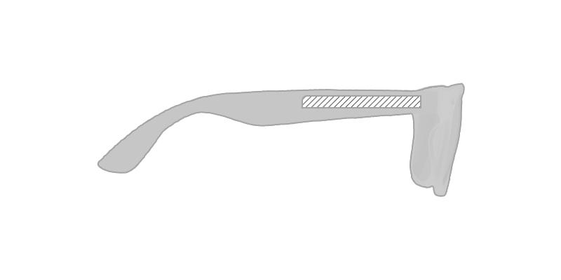 OBG.PUB - Lunettes de soleil à monture en polycarbonate Cali - Marquage branche droite Lunettes de soleil à monture en polycarbonate Cali - Marquage branche droite