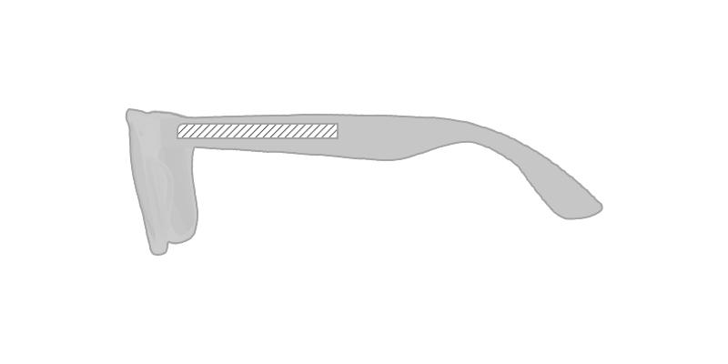 OBG.PUB - Lunettes de soleil à monture en polycarbonate Cali - Marquage branche gauche Lunettes de soleil à monture en polycarbonate Cali - Marquage branche gauche