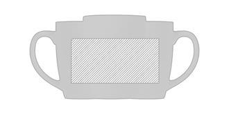 Mug céramique de 350ml Bigody - Marquage autour