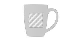 Mug céramique de 350ml Bigody - Marquage Recto