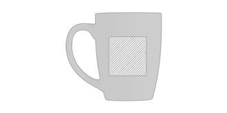 Mug céramique de 350ml Bigody - Marquage Verso