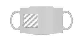 Mug céramique 330ml de haute qualité Bahyar - Marquage autour