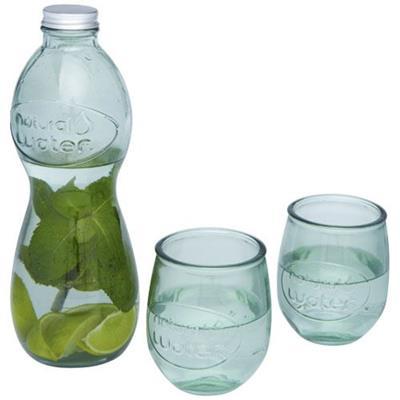 Ensemble de 3 pièces de verre Brisai Blanc