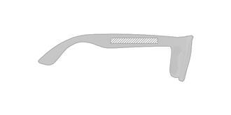 Lunettes de soleil en Polycarbonate Curnia - Marquage branche droite