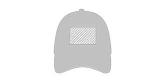 Casquette sandwich 6 panneaux Diltis - Marquage Recto