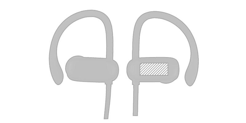 OBG.PUB - Écouteurs Bluetooth authentique en ABS Brillianti - Impression Droite Écouteurs Bluetooth authentique en ABS Brillianti - Impression Droite