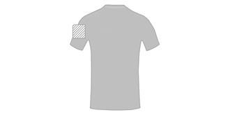 T-shirt homme à manches courtes en polyester Borax - Marquage manche droite