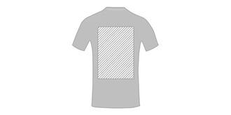 T-shirt homme à manches courtes en polyester Borax - Marquage Recto