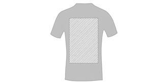 T-shirt homme à manches courtes en polyester Borax - Marquage Verso