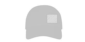 Casquette 6 panneaux cool fit en polyester Cerusi - Impression sur panneau gauche