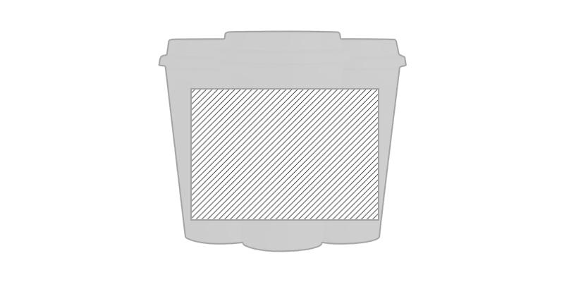 OBG.PUB - Gobelet 350 ml avec couvercle anti-déversement Yui - Marquage autour Gobelet 350 ml avec couvercle anti-déversement Yui - Marquage autour