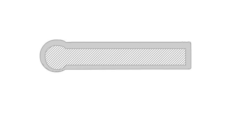 OBG.PUB - Règle en plastique 15 cm en forme de cercle Globe - Marquage Recto Règle en plastique 15 cm en forme de cercle Globe - Marquage Recto