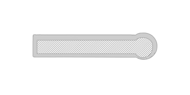 OBG.PUB - Règle en plastique 15 cm en forme de cercle Globe - Marquage Verso Règle en plastique 15 cm en forme de cercle Globe - Marquage Verso