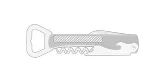 Sommelier ouvre bouteille Caviste - Marquage Recto