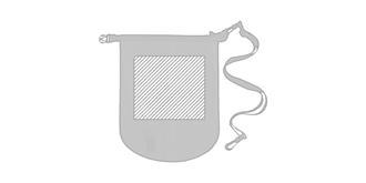 Sac Marin imperméable contenance 9 litres Decalo - Marquage Recto