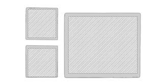 Ensemble de tapis souris en papier laminé Dipsy - Marquage Recto