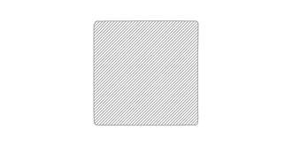 Dessous de verre en papier laminé Quadrat - Marquage Recto