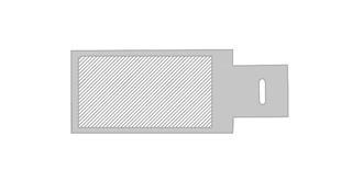 Porte-notes forme présentoir en carton Noviches - Marquage Verso