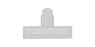 Pince de fermeture alimentaire en plastique Flint - Marquage Recto