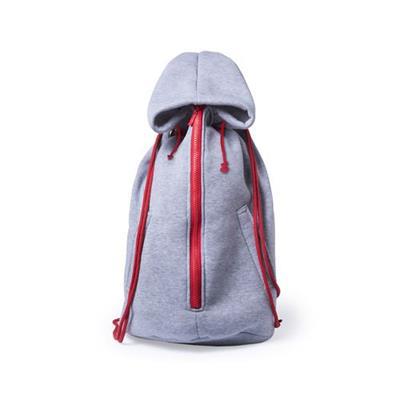 Sac à dos en forme de sweatshirt en coton Kennies Rouge
