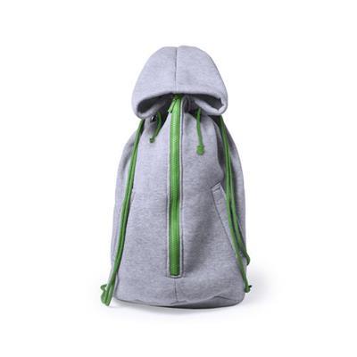 Sac à dos en forme de sweatshirt en coton Kennies Vert