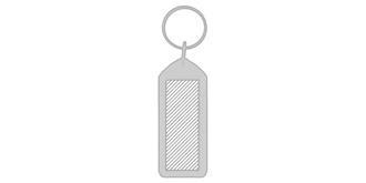 Porte-clés ré-ouvrable F1 plastique Staan - Marquage Recto