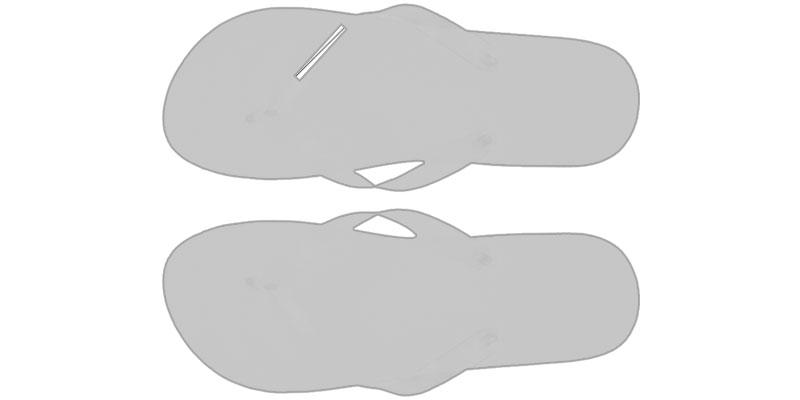 OBG.PUB - Sandales de plage en polyéthylène (PE) Raya - Marquage tranche droite Sandales de plage en polyéthylène (PE) Raya - Marquage tranche droite