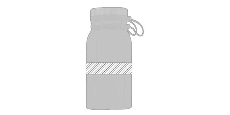 OBG.PUB - Bouteille de sport 800ml tritan Dyrou - Marquage autour Bouteille de sport 800ml tritan Dyrou - Marquage autour
