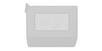 Trousse de toilette bicolore liège/coton Subruma - Marquage Verso