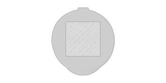 Paille antibactérienne en silicone Lasix - Marquage Recto