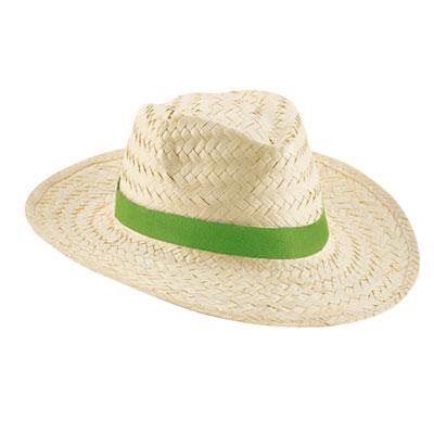 OBG.PUB - Chapeau de paille naturelle clair Riviera Vert Chapeau de paille naturelle clair Riviera Vert
