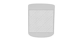 Tasse classique et élégant en PLA de 350 ml Pikas - Marquage Recto